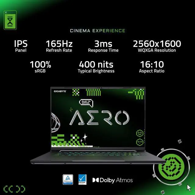 Alt view image 16 of 17 - GIGABYTE AERO X16; Copilot+ PC - 165Hz 2560x1600 WQXGA - NVIDIA GeForce RTX 5070 - AMD Ryzen AI 7 350 - 1TB SSD with 16GB DDR5 RAM - Windows 11 Home - Lunar White (GIGABYTE AERO X16 1WH93USC94DH)