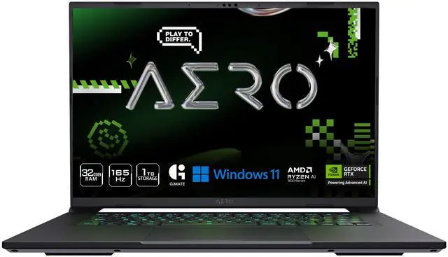 Alt view image 2 of 12 - GIGABYTE - AERO X16 - 165Hz 2560x1600 WQXGA - NVIDIA GeForce RTX 5070 - AMD Ryzen 9 AI HX 370 - 1TB SSD with 32GB DDR5 RAM - Windows 11 Home (GIGABYTE AERO X16 2WHA3USC64DH)