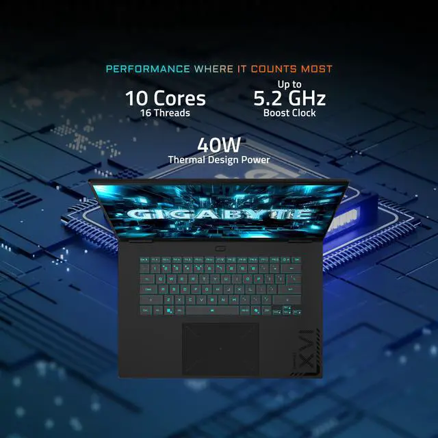 Alt view image 13 of 20 - GIGABYTE - GAMING A16 PRO Gaming Laptop - 165Hz 2560x1600 WQXGA - NVIDIA GeForce RTX 5070 Ti - Intel Core 7 240H - 1TB SSD with 32GB LPDDR5X RAM - Windows 11 Home (GAMING A16 PRO DXHG4USCC4SH)