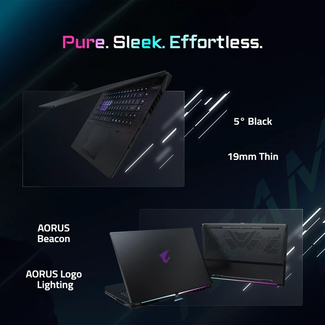 Alt view image 10 of 19 - GIGABYTE - AORUS MASTER 16 Gaming Laptop - 240Hz 2560x1600 OLED - NVIDIA GeForce RTX 5080 - AMD Ryzen 9 9955HX3D - 1TB SSD - 32GB DDR5 RAM - Windows 11 Home AD - 5° Black