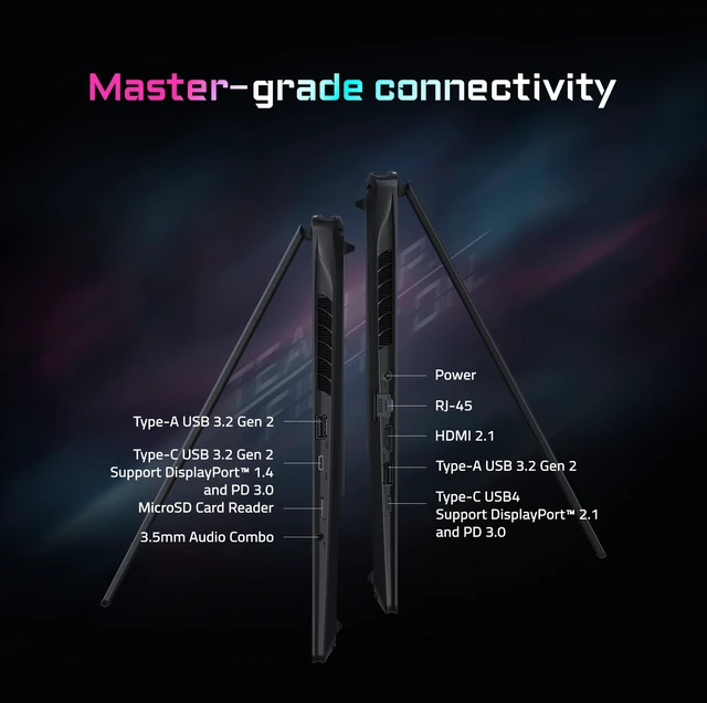 Alt view image 19 of 19 - GIGABYTE - AORUS MASTER 16 Gaming Laptop - 240Hz 2560x1600 OLED - NVIDIA GeForce RTX 5080 - AMD Ryzen 9 9955HX3D - 1TB SSD - 32GB DDR5 RAM - Windows 11 Home AD - 5° Black