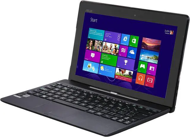 Alt view image 2 of 12 - ASUS Transformer Book T100TAF-B14-GR 2-in-1 Tablet Intel Atom Z3735F (1.33 GHz) 32 GB eMMC Intel HD Graphics Shared Memory 10.1" Touchscreen Windows 8.1