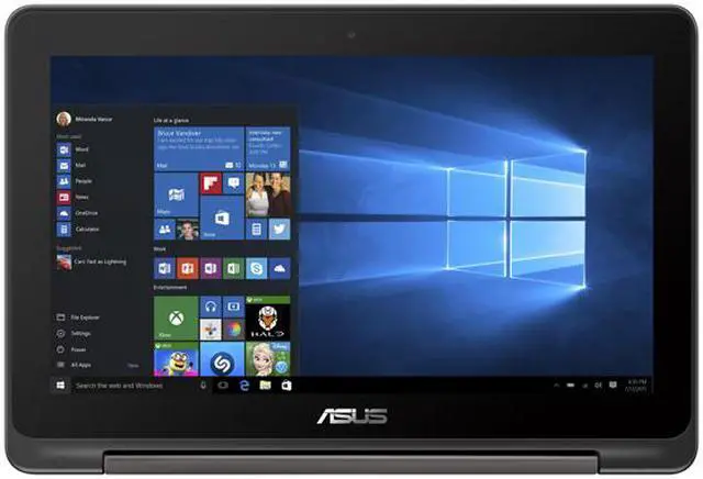 Alt view image 7 of 14 - ASUS VivoBook Flip TP201SA-DB01T Intel Celeron N3060 (1.60 GHz) 4 GB Memory 500 GB HDD 11.6" Touchscreen 1366 x 768 Convertible 2-in-1 Laptop Windows 10 Home 64-Bit