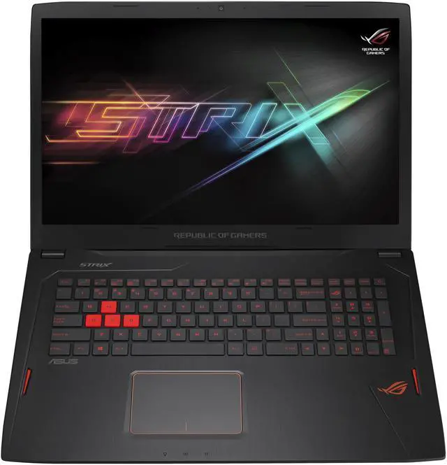 Alt view image 4 of 17 - ASUS ROG Strix GL702VM-DB74 Gaming Laptop Intel Core i7 6700HQ (2.6 GHz) 16 GB Memory 1 TB HDD 256 GB SSD NVIDIA GeForce GTX 1060 6 GB 17.3" FHD 1920 x 1080 Windows 10 Home 64-Bit (VR Ready)