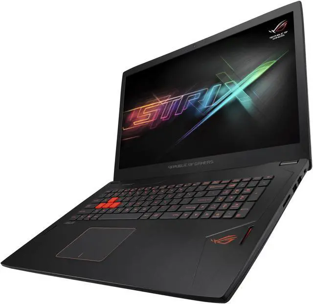 Alt view image 3 of 17 - ASUS ROG Strix GL702VM-DB74 Gaming Laptop Intel Core i7 6700HQ (2.6 GHz) 16 GB Memory 1 TB HDD 256 GB SSD NVIDIA GeForce GTX 1060 6 GB 17.3" FHD 1920 x 1080 Windows 10 Home 64-Bit (VR Ready)
