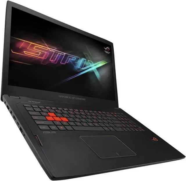 Alt view image 5 of 17 - ASUS ROG Strix GL702VM-DB74 Gaming Laptop Intel Core i7 6700HQ (2.6 GHz) 16 GB Memory 1 TB HDD 256 GB SSD NVIDIA GeForce GTX 1060 6 GB 17.3" FHD 1920 x 1080 Windows 10 Home 64-Bit (VR Ready)