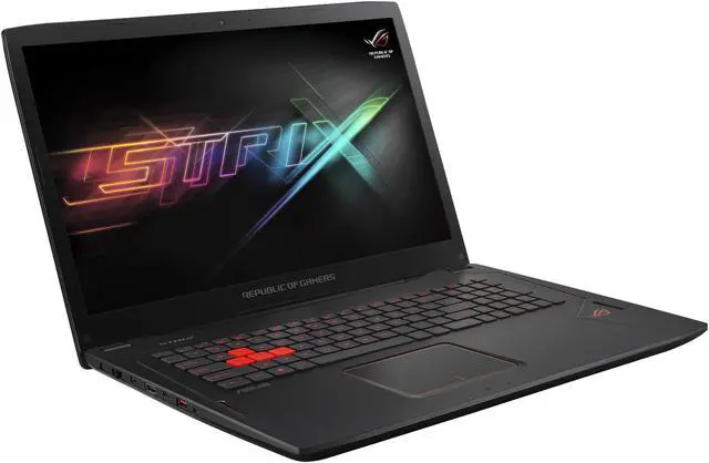 Alt view image 2 of 17 - ASUS ROG Strix GL702VM-DB74 Gaming Laptop Intel Core i7 6700HQ (2.6 GHz) 16 GB Memory 1 TB HDD 256 GB SSD NVIDIA GeForce GTX 1060 6 GB 17.3" FHD 1920 x 1080 Windows 10 Home 64-Bit (VR Ready)