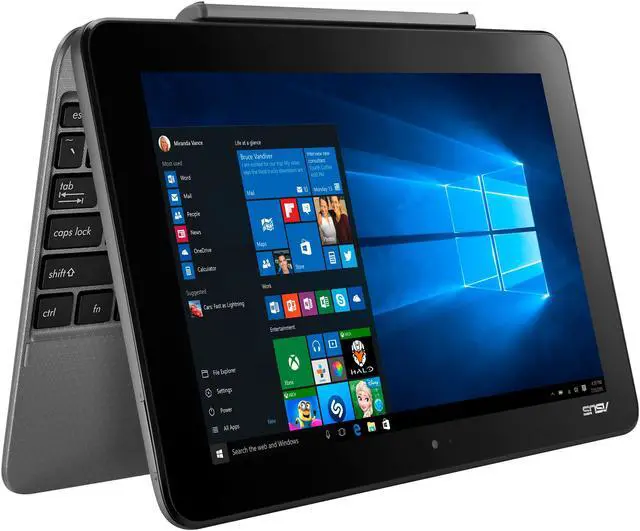 Alt view image 7 of 13 - ASUS Transformer Book T101HA-C4-GR Intel Atom x5-Z8350 (1.44 GHz) 4 GB Memory 64 GB eMMC 10.1" Touchscreen 1280 x 800 Detachable 2-in-1 Laptop Windows 10 Home 64-Bit