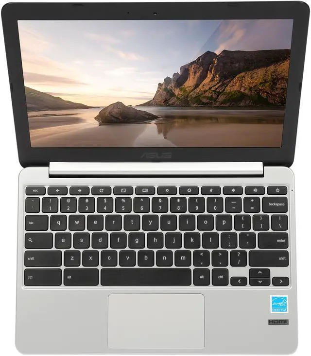 Alt view image 6 of 8 - ASUS Chromebook Chromebook RK3288C (1.80 GHz) 4 GB LPDDR3 Memory 16 GB eMMC SSD 11.6" Chrome OS C201PA-DS02