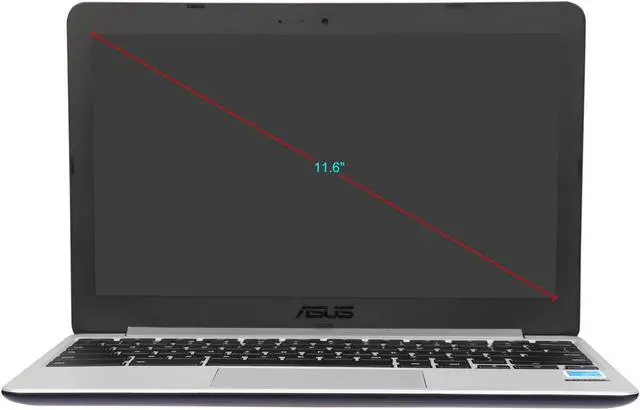 Alt view image 5 of 8 - ASUS Chromebook Chromebook RK3288C (1.80 GHz) 4 GB LPDDR3 Memory 16 GB eMMC SSD 11.6" Chrome OS C201PA-DS02