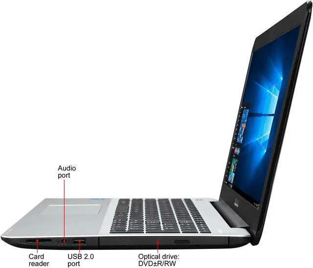 Alt view image 2 of 8 - ASUS Laptop Intel Core i5-5200U 6GB Memory 1TB HDD Intel HD Graphics 5500 15.6" Non-Touch Screen Windows 10 Home 64-Bit R556LA-RH51(WX)