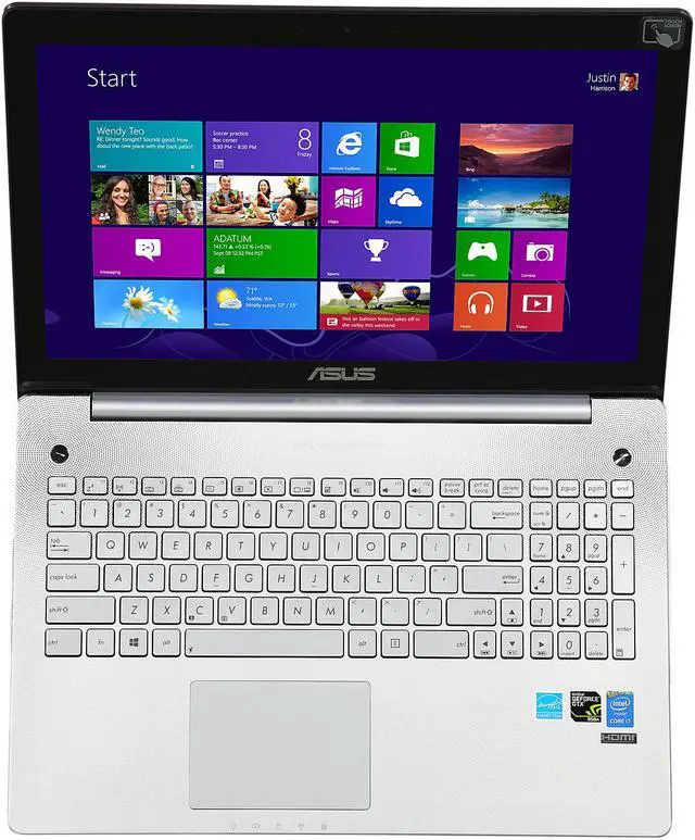 Alt view image 6 of 8 - ASUS - 15.6" NVIDIA GeForce GTX 950M - Intel Core i7-4720HQ - 8GB Memory - - Windows 8.1 64-Bit - Laptop - IPS (N550JX-DS71T )