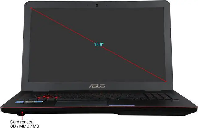 Alt view image 5 of 8 - ASUS - 15.6" NVIDIA GeForce GTX 960M - Intel Core i7-4720HQ  - 8GB Memory - - Windows 8.1 64-Bit - Gaming Laptop - (G551JW-DS71-CA )