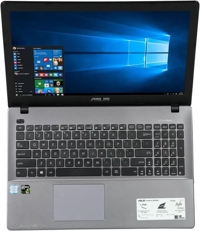 Alt view image 7 of 8 - ASUS 15.6" FHD F550VX-NH76 Intel Core i7 6700HQ (2.60 GHz) NVIDIA GeForce GTX 950M 8 GB Memory 128 GB SSD 1 TB HDD Windows 10 Home 64-Bit Gaming Laptop - "ONLY @ NEWEGG"