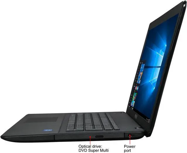 Alt view image 2 of 8 - ASUS Laptop Intel Pentium N3700 8GB Memory 1TB HDD Intel HD Graphics 17.3" Non-Touch Screen Windows 10 Home 64-Bit X751SA-DS21Q