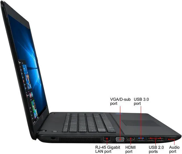 Alt view image 4 of 8 - ASUS Laptop Intel Pentium N3700 8GB Memory 1TB HDD Intel HD Graphics 17.3" Non-Touch Screen Windows 10 Home 64-Bit X751SA-DS21Q