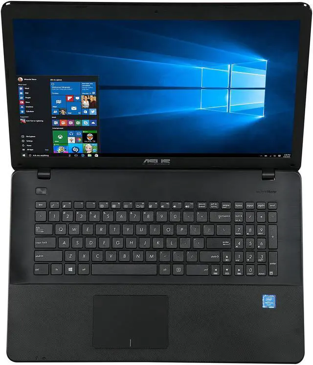Alt view image 6 of 8 - ASUS Laptop Intel Pentium N3700 8GB Memory 1TB HDD Intel HD Graphics 17.3" Non-Touch Screen Windows 10 Home 64-Bit X751SA-DS21Q
