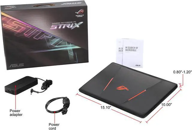 Alt view image 8 of 8 - ASUS ROG GL553VD-DS71 Laptop Intel Core i7-7700HQ (2.80 GHz) 16 GB Memory 1 TB HDD NVIDIA GeForce GTX 1050 4 GB GDDR5 15.6" Windows 10 Home 64-Bit