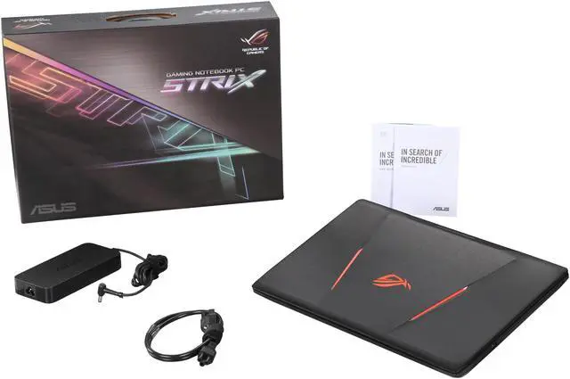 Alt view image 8 of 8 - ASUS ROG - 15.6" GeForce GTX 1050 - Intel Core i7-7700HQ - - - Windows 10 Home 64-Bit - Gaming Laptop - (GL553VD-DS71 )