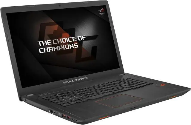 Alt view image 2 of 10 - ASUS ROG - 17.3" GeForce GTX 1050 - Intel Core i7-7700HQ  - 16GB Memory - - Windows 10 Home 64-Bit - Gaming Laptop - (GL753VD-DS71 )