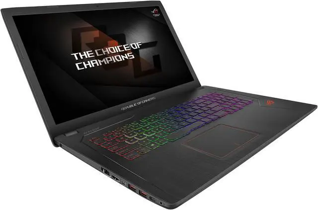 Alt view image 5 of 10 - ASUS ROG - 17.3" GeForce GTX 1050 - Intel Core i7-7700HQ  - 16GB Memory - - Windows 10 Home 64-Bit - Gaming Laptop - (GL753VD-DS71 )