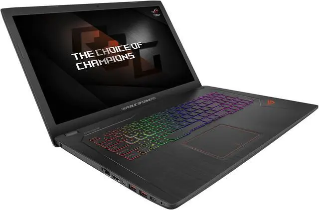 Alt view image 3 of 10 - ASUS ROG - 17.3" GeForce GTX 1050 Ti - Intel Core i7-7700HQ  - 16GB Memory - 256 GB SSD - Windows 10 Home 64-Bit - Gaming Laptop - (GL753VE-DS74 )