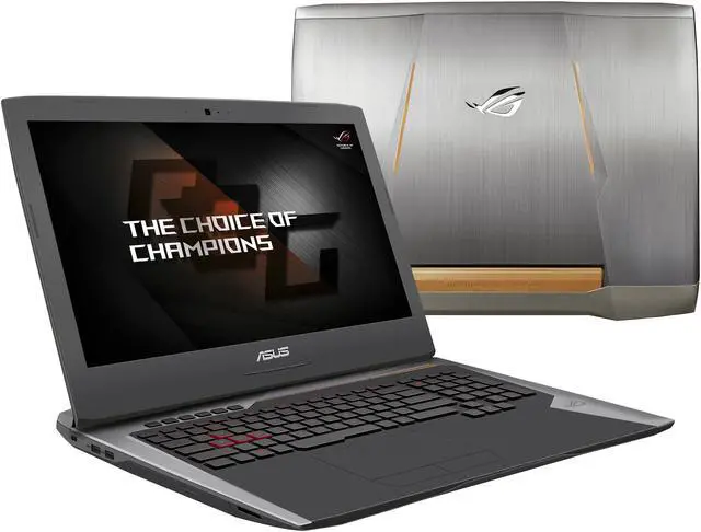 Alt view image 9 of 9 - ASUS ROG G752VS-XS74K 17.3" 120Hz G-sync Intel Core i7 7th Gen Unlocked 7820HK NVIDIA GeForce GTX 1070 VR Ready 512 GB SSD 16GB Memory 1 TB HDD Windows 10 Pro 64-Bit Gaming Laptop