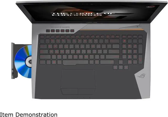 Alt view image 2 of 9 - ASUS ROG G752VS-XS74K 17.3" 120Hz G-sync Intel Core i7 7th Gen Unlocked 7820HK NVIDIA GeForce GTX 1070 VR Ready 512 GB SSD 16GB Memory 1 TB HDD Windows 10 Pro 64-Bit Gaming Laptop
