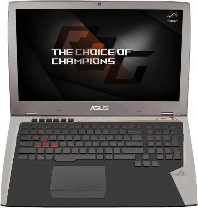Alt view image 5 of 10 - ASUS ROG - 17.3" GeForce GTX 1080 - Intel Core i7-7820HK  - 64GB Memory - 1 TB SSD - Windows 10 Pro 64-Bit - Gaming Laptop - (G701VI-XS78K )