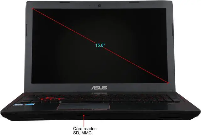Alt view image 6 of 8 - ASUS 15.6" ZX53VW-AH58 Quad Core Intel i5-6300HQ (2.30 GHz) NVIDIA GeForce GTX 960M 8 GB Memory 512 GB SSD Windows 10 Home 64-Bit Gaming Laptop
