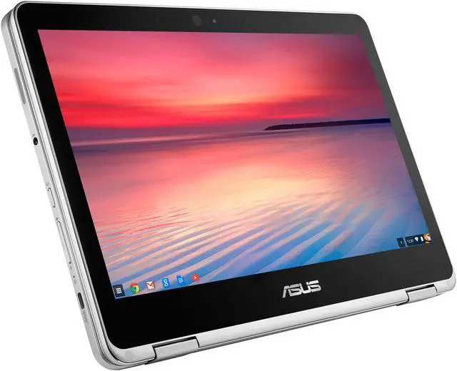 Alt view image 3 of 16 - ASUS C302 Chromebook Flip C302CA-DHM4 12.5-inch FHD Touchscreen Convertible Chromebook Intel Core m3, 4 GB RAM, 64 GB Flash Storage, All-Metal Body, USB Type C, Corning Gorilla Glass, Chrome OS