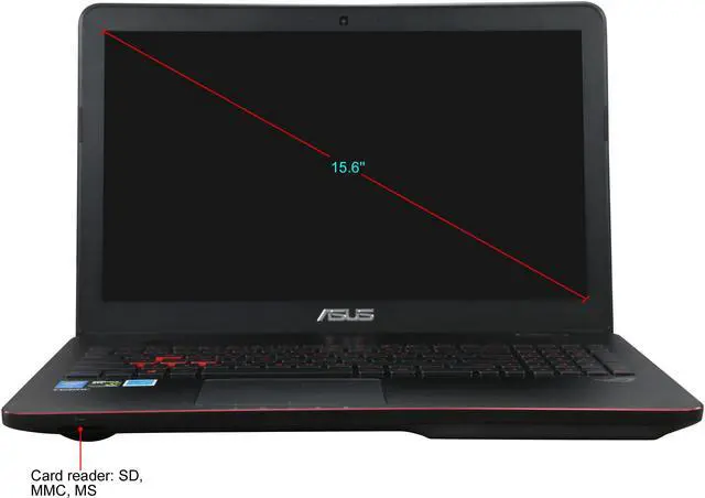 Alt view image 5 of 8 - ASUS ROG - 15.6" NVIDIA GeForce GTX 960M - Intel Core i7-4720HQ  - 8GB Memory - - Windows 10 Home 64-Bit - Gaming Laptop - (GL551JW-WH71(WX) )