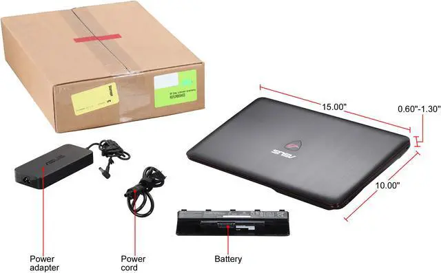 Alt view image 8 of 8 - ASUS ROG - 15.6" NVIDIA GeForce GTX 960M - Intel Core i7-4720HQ  - 8GB Memory - - Windows 10 Home 64-Bit - Gaming Laptop - (GL551JW-WH71(WX) )