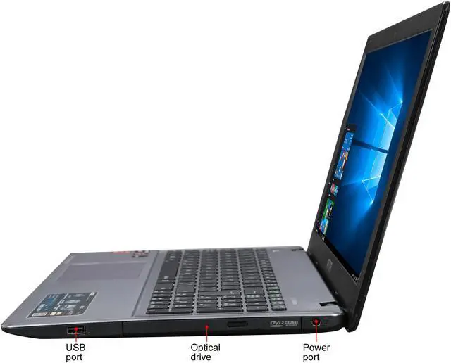 Alt view image 2 of 8 - ASUS Laptop AMD A10-7400P 8GB Memory 1TB HDD Integrated Graphics 15.6" Non-Touch Screen Windows 10 X550ZA-RH10-CB