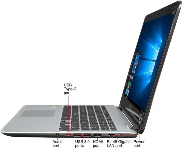 Alt view image 5 of 10 - ASUS VivoBook Flip Signature Edition TP501UQ-UB71T Intel Core i7 6th Gen 6500U (2.50 GHz) 12 GB Memory 1 TB HDD NVIDIA GeForce 940MX 15.6" Touchscreen 1920 x 1080 2-in-1 Laptop Windows 10 Home 64-Bit
