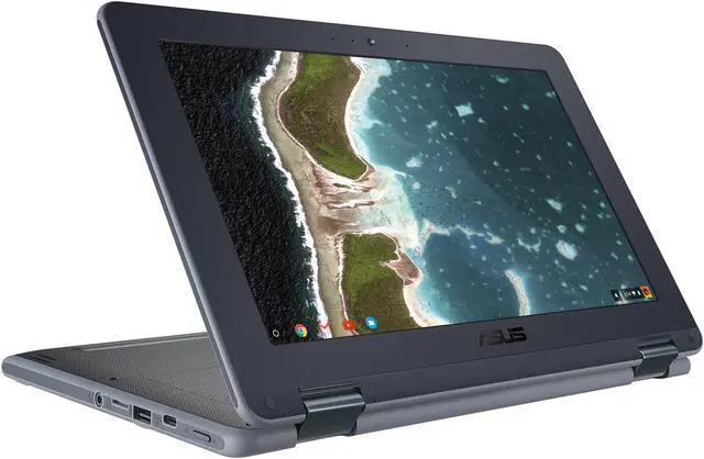 Alt view image 2 of 11 - ASUS Chromebook Flip C213SA-YS02 Chromebook Intel Celeron N3350 (1.1 GHz) 4 GB Memory 32 GB eMMC 11.6" Touchscreen Chrome OS