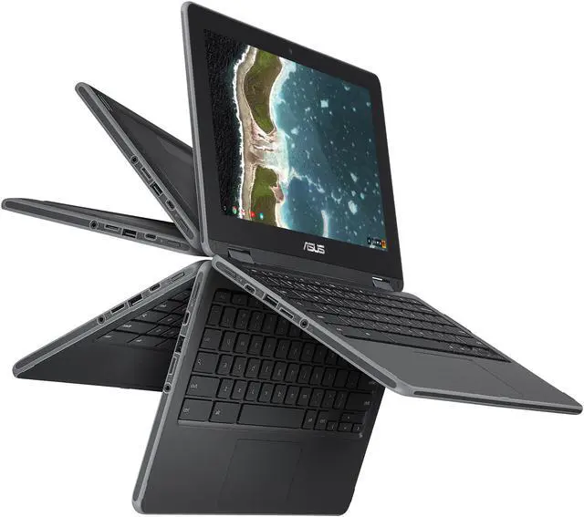 Alt view image 10 of 11 - ASUS Chromebook Flip C213SA-YS02 Chromebook Intel Celeron N3350 (1.1 GHz) 4 GB Memory 32 GB eMMC 11.6" Touchscreen Chrome OS