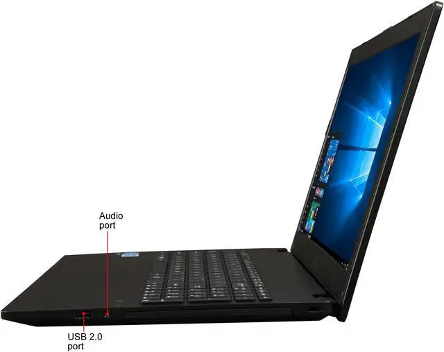 Alt view image 2 of 8 - ASUS 15.6" Intel Celeron N3050 4GB Memory DDR3L 1600 Windows 10 Home 64-Bit P2520SA-YS02