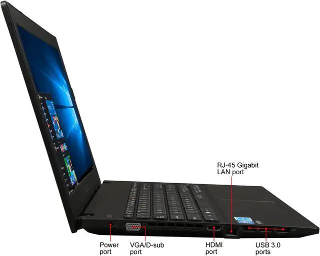 Alt view image 4 of 8 - ASUS 15.6" Intel Celeron N3050 4GB Memory DDR3L 1600 Windows 10 Home 64-Bit P2520SA-YS02