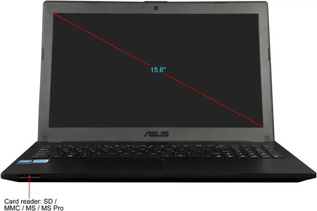 Alt view image 5 of 8 - ASUS 15.6" Intel Celeron N3050 4GB Memory DDR3L 1600 Windows 10 Home 64-Bit P2520SA-YS02