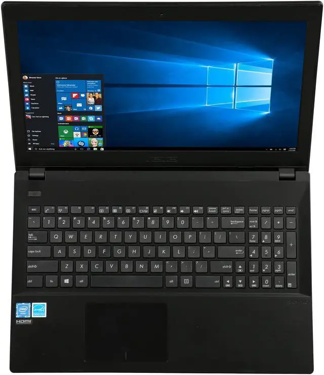 Alt view image 6 of 8 - ASUS 15.6" Intel Celeron N3050 4GB Memory DDR3L 1600 Windows 10 Home 64-Bit P2520SA-YS02