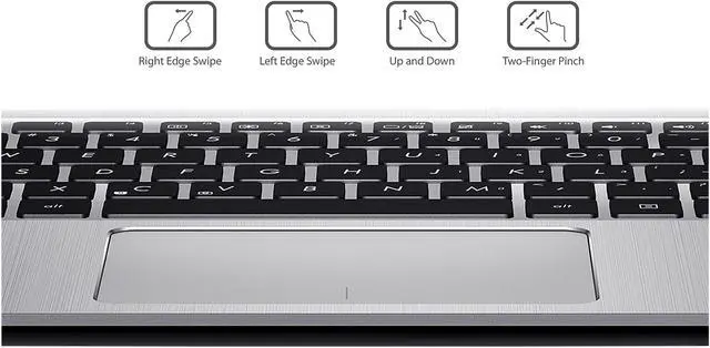 Alt view image 13 of 14 - ASUS VivoBook E403NA-US21 14" FHD Laptop, Intel Quad Core N4200 2M Cache, up to 2.5 GHz Processor, 128 GB eMMC Flash Storage, 4 GB DDR3 RAM, Windows 10 Signature Edition, Fingerprint Reader