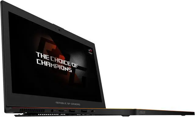 Alt view image 8 of 20 - ASUS ROG Zephyrus GX501VI-XS74 15.6" Full-HD 120 Hz Ultra-portable Intel Core i7 7th Gen 7700HQ 2.8 GHz GeForce GTX 1080 VR Ready 8 GB GDDR5X 512 GB PCIe SSD 16 GB DDR4 Memory Windows 10 Pro Gaming Laptop