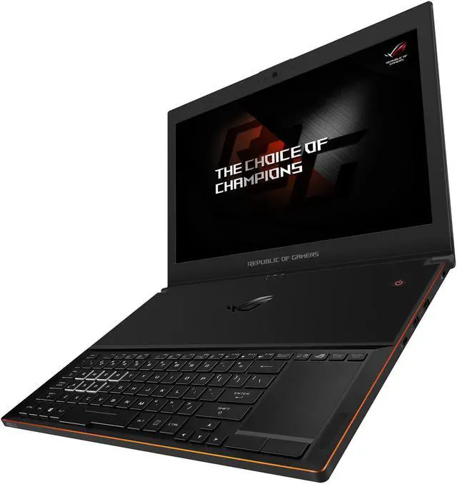 Alt view image 9 of 20 - ASUS ROG Zephyrus GX501VI-XS74 15.6" Full-HD 120 Hz Ultra-portable Intel Core i7 7th Gen 7700HQ 2.8 GHz GeForce GTX 1080 VR Ready 8 GB GDDR5X 512 GB PCIe SSD 16 GB DDR4 Memory Windows 10 Pro Gaming Laptop