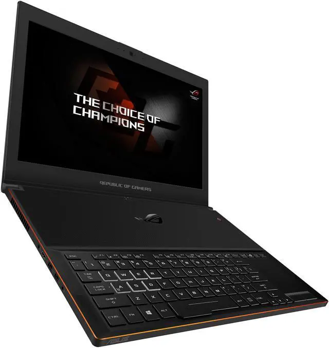 Alt view image 10 of 20 - ASUS ROG Zephyrus GX501VI-XS74 15.6" Full-HD 120 Hz Ultra-portable Intel Core i7 7th Gen 7700HQ 2.8 GHz GeForce GTX 1080 VR Ready 8 GB GDDR5X 512 GB PCIe SSD 16 GB DDR4 Memory Windows 10 Pro Gaming Laptop