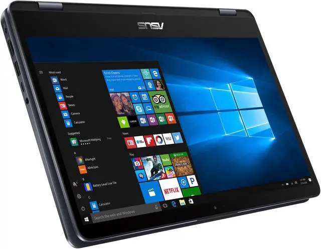 Alt view image 3 of 10 - ASUS VivoBook Flip 14 TP410UA-DB71T 14" 2-in-1 Full HD Touchscreen Laptop, Intel Core i7-7500U 2.7 GHz (4M Cache, Turbo to 3.5 GHz) Processor, 8 GB DDR4 RAM, 1 TB 5400 RPM HDD. Windows 10 Home