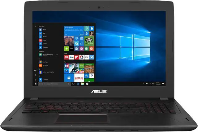 Alt view image 2 of 13 - ASUS FX502VD-NB76 15.6" FHD Gaming Laptop, 7th-Gen Core i7-7700HQ 2.8 GHz, NVIDIA GeForce GTX 1050 4 GB, 16 GB DDR4 RAM, 256 GB M.2 SSD + 1 TB 5400 RPM HDD, Dual Band 802.11ac Wi-Fi, Backlit Keyboard. -- ONLY @ NEWEGG