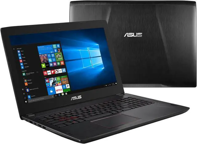 Alt view image 13 of 13 - ASUS FX502VD-NB76 15.6" FHD Gaming Laptop, 7th-Gen Core i7-7700HQ 2.8 GHz, NVIDIA GeForce GTX 1050 4 GB, 16 GB DDR4 RAM, 256 GB M.2 SSD + 1 TB 5400 RPM HDD, Dual Band 802.11ac Wi-Fi, Backlit Keyboard. -- ONLY @ NEWEGG