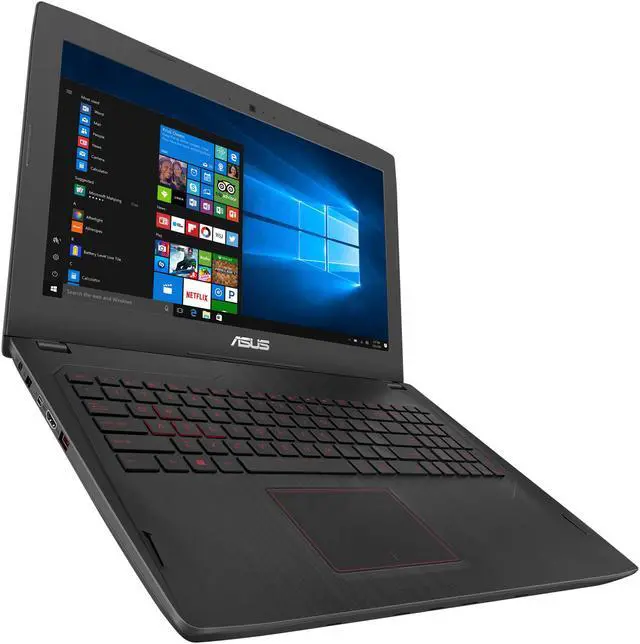 Alt view image 3 of 13 - ASUS FX502VD-NB76 15.6" FHD Gaming Laptop, 7th-Gen Core i7-7700HQ 2.8 GHz, NVIDIA GeForce GTX 1050 4 GB, 16 GB DDR4 RAM, 256 GB M.2 SSD + 1 TB 5400 RPM HDD, Dual Band 802.11ac Wi-Fi, Backlit Keyboard. -- ONLY @ NEWEGG