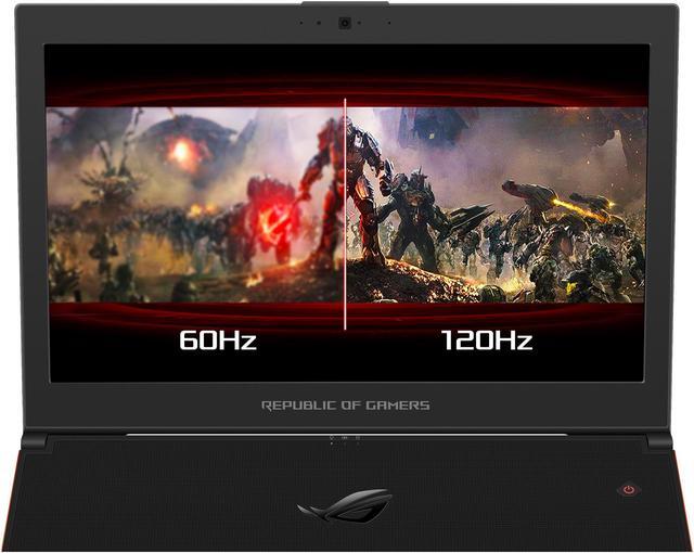 Alt view image 5 of 17 - ASUS ROG Zephyrus GX501VS-XS71 15.6" Full-HD 120 Hz Ultra-portable Gaming Laptop, GeForce GTX 1070, Max-Q Design, VR Ready i7-7700HQ, 256 GB PCIe SSD, 16 GB DDR4, Windows 10 Pro 64-Bit